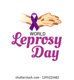 Vector illustration of a Background for World Leprosy Day.