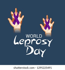 Vector illustration of a Background for World Leprosy Day.