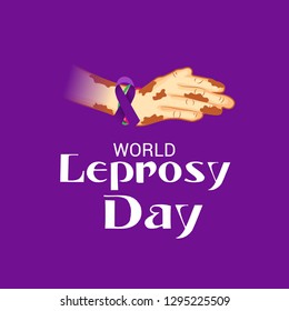 Vector illustration of a Background for World Leprosy Day.