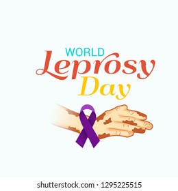 Vector illustration of a Background for World Leprosy Day.
