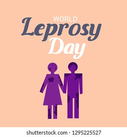 Vector illustration of a Background for World Leprosy Day.