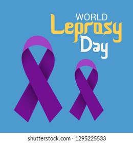 Vector illustration of a Background for World Leprosy Day.