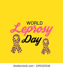 Vector illustration of a Background for World Leprosy Day.