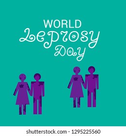 Vector illustration of a Background for World Leprosy Day.