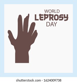 Vector illustration of a Background for World Leprosy Day.