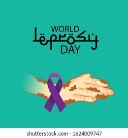 Vector illustration of a Background for World Leprosy Day.