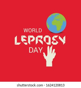 Vector illustration of a Background for World Leprosy Day.