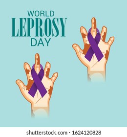 Vector illustration of a Background for World Leprosy Day.