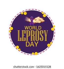 Vector illustration of a Background for World Leprosy Day.