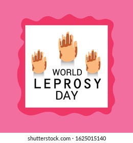 Vector illustration of a Background for World Leprosy Day.