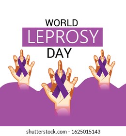 Vector illustration of a Background for World Leprosy Day.