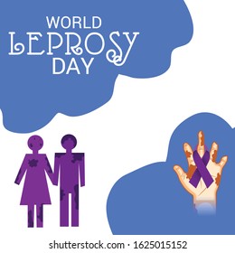 Vector illustration of a Background for World Leprosy Day.