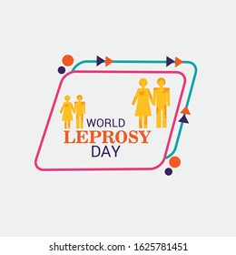 Vector illustration of a Background for World Leprosy Day.