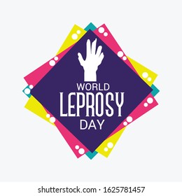 Vector illustration of a Background for World Leprosy Day.