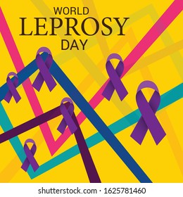 Vector illustration of a Background for World Leprosy Day.