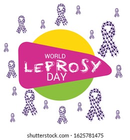 Vector illustration of a Background for World Leprosy Day.