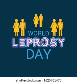 Vector illustration of a Background for World Leprosy Day.