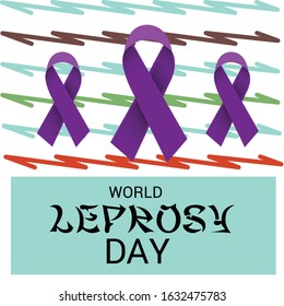 Vector illustration of a Background for World Leprosy Day.