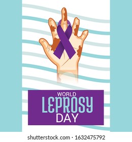 Vector illustration of a Background for World Leprosy Day.