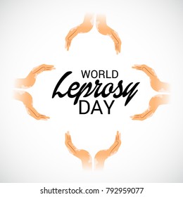 Vector illustration of a Background for World Leprosy day.