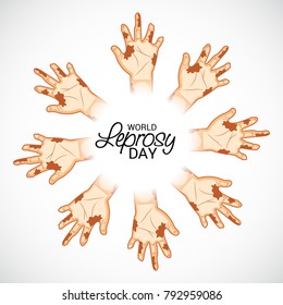 Vector illustration of a Background for World Leprosy day.