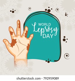 Vector illustration of a Background for World Leprosy day.