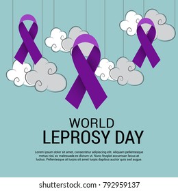 Vector illustration of a Background for World Leprosy day.