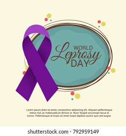 Vector illustration of a Background for World Leprosy day.