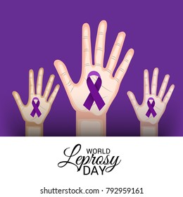 Vector illustration of a Background for World Leprosy day.