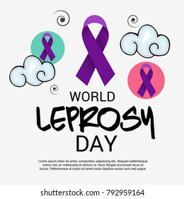 Vector illustration of a Background for World Leprosy day.