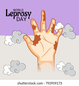 Vector illustration of a Background for World Leprosy day.