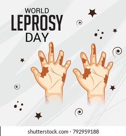 Vector illustration of a Background for World Leprosy day.