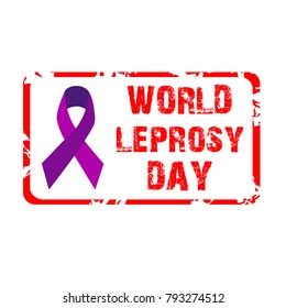Vector illustration of a Background for World Leprosy day.