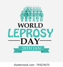 Vector illustration of a Background for World Leprosy day.