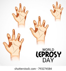 Vector illustration of a Background for World Leprosy day.