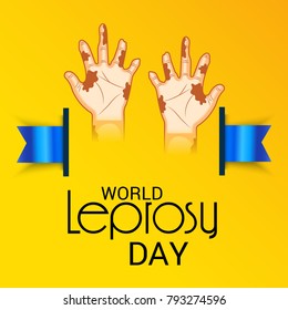 Vector illustration of a Background for World Leprosy day.