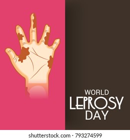 Vector illustration of a Background for World Leprosy day.