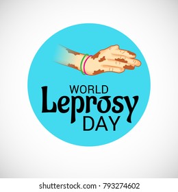 Vector illustration of a Background for World Leprosy day.