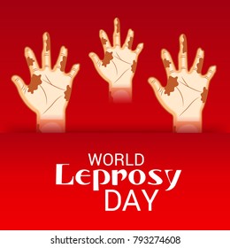 Vector illustration of a Background for World Leprosy day.