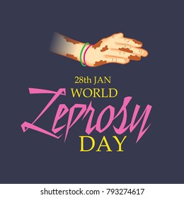 Vector illustration of a Background for World Leprosy day.