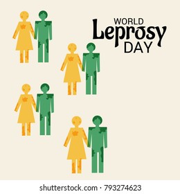 Vector illustration of a Background for World Leprosy day.
