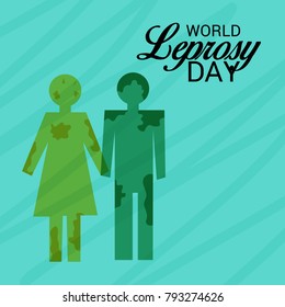 Vector illustration of a Background for World Leprosy day.