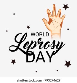 Vector illustration of a Background for World Leprosy day.