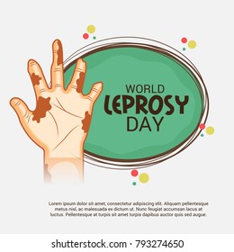 Vector illustration of a Background for World Leprosy day.