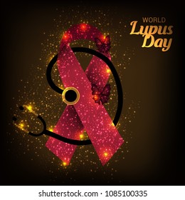 Vector illustration of a Background for World Lupus Day.