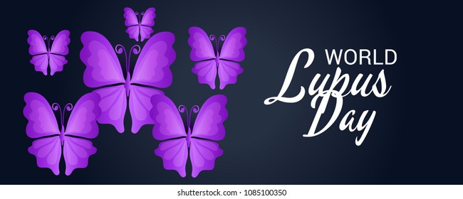 Vector illustration of a Background for World Lupus Day.