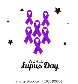 Vector illustration of a Background for World Lupus Day.