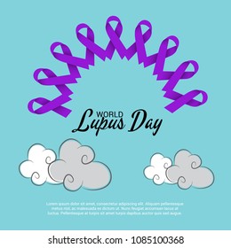 Vector illustration of a Background for World Lupus Day.