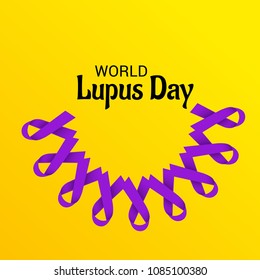 Vector illustration of a Background for World Lupus Day.