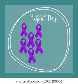 Vector illustration of a Background for World Lupus Day.